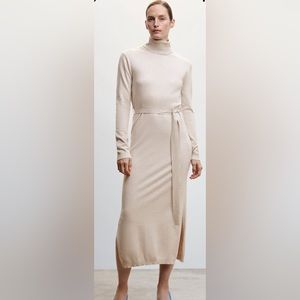 Mango Knitted turtleneck dress.